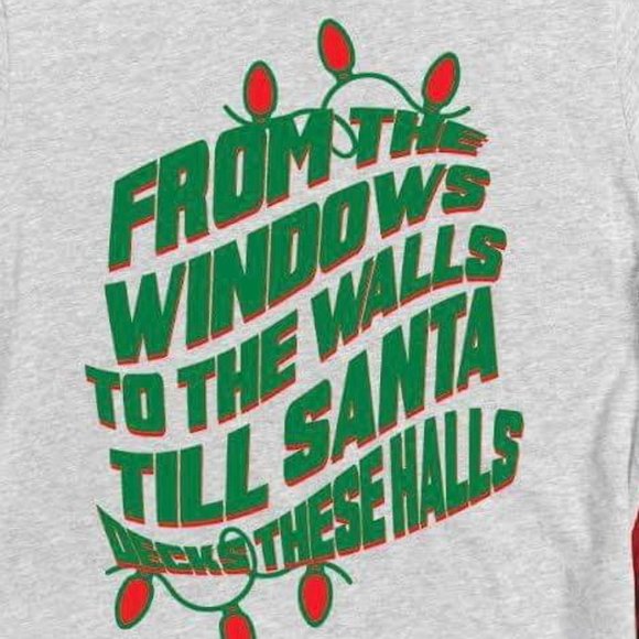 Next Level T Shirt‎- From the Window to the Walls till Santa Deck the Hall 3XL - Picture 2 of 2